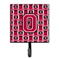 thumbnail image 1 of Letter O Football Crimson and White Leash or Key Holder, 1 of 1