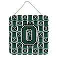 thumbnail image 1 of Letter O Football Green and White Wall or Door Hanging Prints, 1 of 1