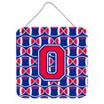 thumbnail image 1 of Letter O Football Harvard Crimson and Yale Blue Wall or Door Hanging Prints, 1 of 1