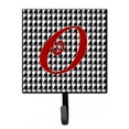 thumbnail image 1 of Letter O Initial Monogram - Houndstooth Black Leash or Key Holder, 1 of 7