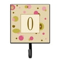 thumbnail image 1 of Letter O Initial Monogram - Tan Dots Leash or Key Holder, 1 of 7