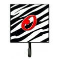 thumbnail image 1 of Letter O Initial Monogram - Zebra Red Leash or Key Holder, 1 of 7