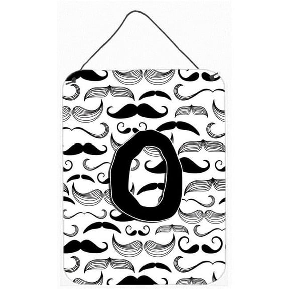 Letter O Moustache Initial Wall and Door Hanging Prints