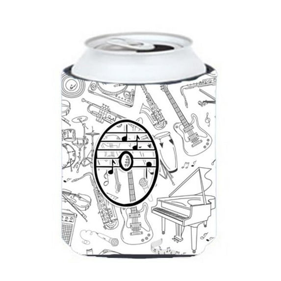 Letter O Musical Note Letters Can & Bottle Hugger