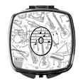 thumbnail image 1 of Letter O Musical Note Letters Compact Mirror, 1 of 4
