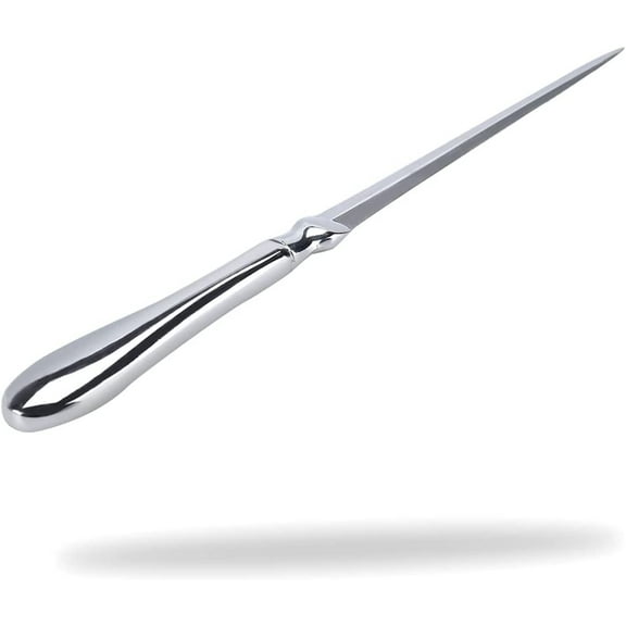 Letter Opener 1 PCS Silver Envelope Opener Knifes Metal Letter Opening Knife 9 Inches Envelope Slitter (Sliver 1PCS)