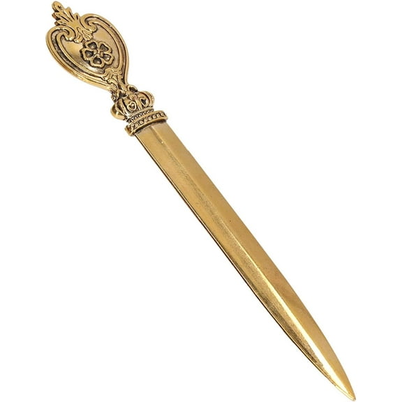 Letter Opener Manual Letter Openers, Vintage Slitter for Letter Openers, Premium Metal Envelope Opener Slitter,Nostalgic Classic Letter Opener with Elegant Detail, Elegant Lightweight(Type 5)