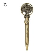 KIPPI Letter Opener Retro Envelope Cutter Metal Lightweight Hand Mail Slitter Paper Cut Tool Portable Letter Opening Cutter,Open Envelopes with Ease J1T4