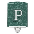thumbnail image 1 of Letter P Back to School Initial Ceramic Night Light, 1 of 1