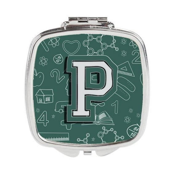 Letter P Back to School Initial Compact Mirror