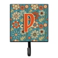 thumbnail image 1 of Letter P Flowers Retro Blue Leash or Key Holder, 1 of 1