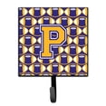 thumbnail image 1 of Letter P Football Purple and Gold Leash or Key Holder, 1 of 1