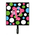 thumbnail image 1 of Letter P Initial Monogram - Polkadots and Pink Leash or Key Holder, 1 of 7