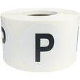 thumbnail image 1 of Letter P Inventory Labels 1.5 inch Round Circle Dots 500 Adhesive Stickers, 1 of 2