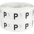 thumbnail image 1 of Letter P Inventory Labels .5 Inch Round Circle Dots 1,000 Adhesive Stickers, 1 of 2