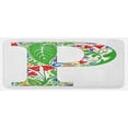 thumbnail image 1 of Letter P Kitchen Mat, Abstract Color Palette in Capital P Design Florets Leafs Petals Nature Pattern, Plush Decorative Kitchen Mat with Non Slip Backing, 47" X 19", Multicolor, by Ambesonne, 1 of 1