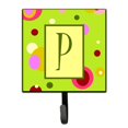 thumbnail image 1 of Letter P Monogram - Lime Green Leash or Key Holder, 1 of 7