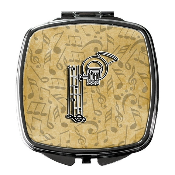 Letter P Musical Instrument Alphabet Compact Mirror