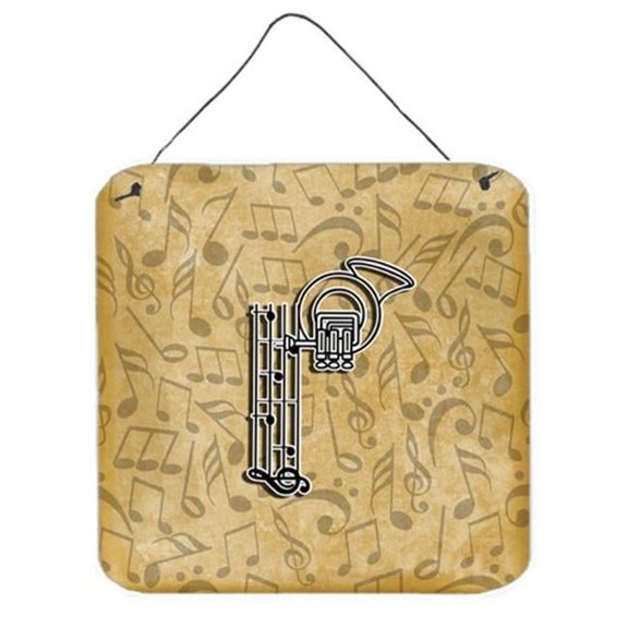 Letter P Musical Instrument Alphabet Wall and Door Hanging Prints
