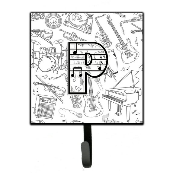 Letter P Musical Note Letters Leash or Key Holder