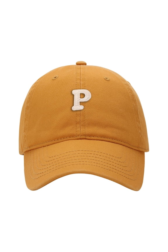 Letter P Patch Baseball Cap Women Men Soft Top Versatile Sun Protection Casual Outdoor Sport Dad Hat for Unisex