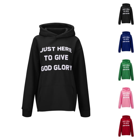 Letter Patch Embroidery Sport Women's Street Hop Fashion Loose Sweatshirt Hoodie Baleaf