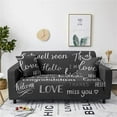 thumbnail image 1 of Letter Pattern Sofa Slipcover Arm Chair Cover for Living Room Stretch Sofa Covers Furniture Protector Couch Cover Funda Sofá, 1 of 5