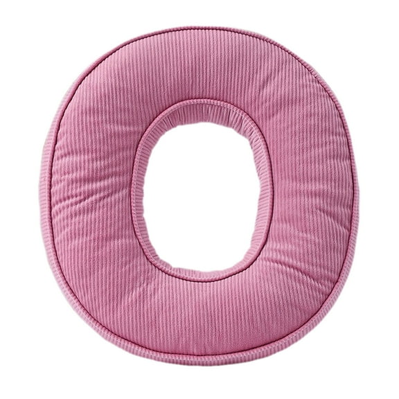 Letter Pillow Decorative Corduroy Initial Shaped PP Filling Adjustable Mix Match for Sofa Bedroom Living Room Home Decoration