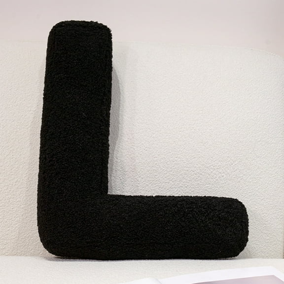 Letter Pillow Decorative Throw | Soft Plush Alphabet Cushion A-Z | Unique Sofa Couch Bed Car Décor • Custom Initial Gift • Cozy Reading Support