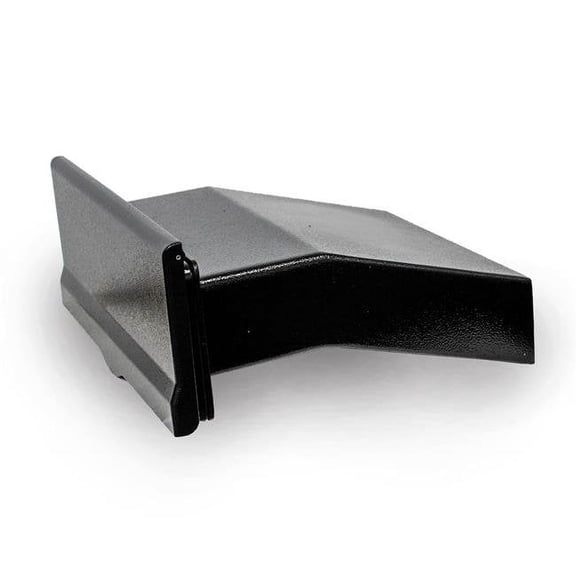QualArc LM6-810-BLK Liberty Black Color Letter Plate with 10 in. Chute Wall Liner