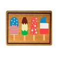 thumbnail image 1 of Letter Print America 4th of July USA Patriotic Doormat Indoor Outdoor Rug Welcome Decorative Memorial Day Front Door Mat Anti-Slip Rubber for Seasonal Kitchen Entrance Floor Decor 16 x 24 Inch, 1 of 8