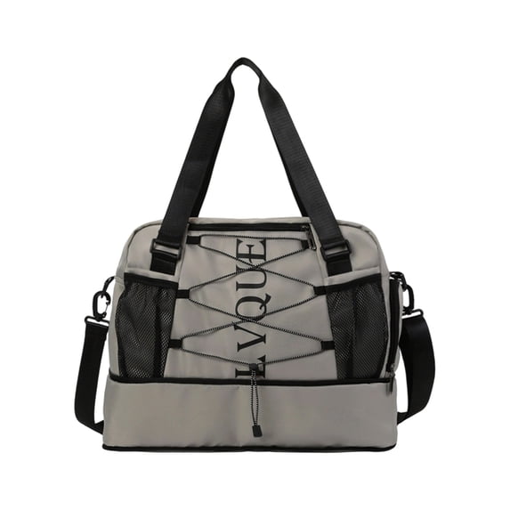 Letter Print Fitness Bag Large Capacity Gym Bag Travel Bag Weekender Bag