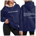 thumbnail image 1 of Letter Print Hoodies for Women Long Sleeve Sweatshirt Fall Casual Pullover Top, 1 of 4
