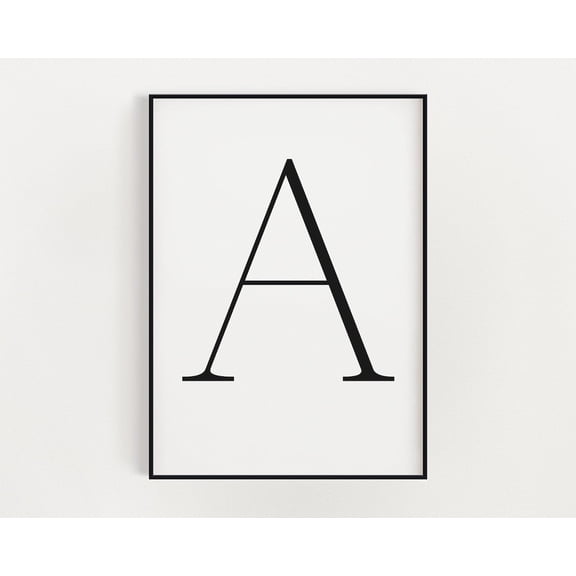 Letter A Print, Letter Wall Decor, Minimalist Wall Art, Letter Print, Letter A, Modern Wall Art, Trendy Wall Art, Home Decor Home Decor #3051, Unframed Poster Size 8x12