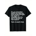 thumbnail image 1 of Letter Cotton Casual Before Internet Graphic Tee T Shirt Top Vintage Meme Humor Soft Black S-5XL, 1 of 5