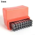 thumbnail image 1 of Letter Punch Stamps Alphabet Stamp Set Steel Metal Leather A-Z and & 2 - 6mm, 1 of 5