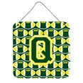 thumbnail image 1 of Letter Q Football Green and Yellow Wall or Door Hanging Prints, 1 of 1