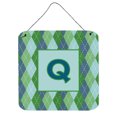 thumbnail image 1 of Letter Q Initial Monogram - Blue Argoyle Wall or Door Hanging Prints, 1 of 1