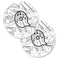 thumbnail image 1 of Letter Q Musical Note Letters Set of 2 Cup Holder Car Coaster, 1 of 1