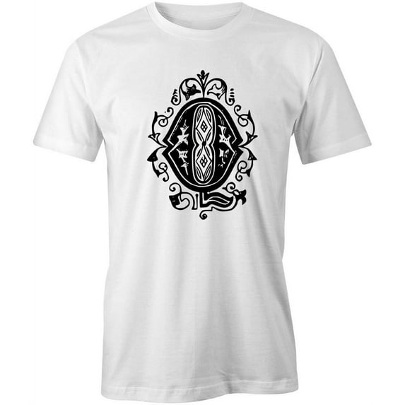Letter Q T-Shirt | Decorative Alphabet White Tee Gift