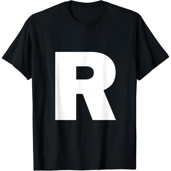 Letter R Capital Alphabet Monogram Initial T-Shirt