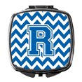 thumbnail image 1 of Letter R Chevron Blue and White Compact Mirror CJ1056-RSCM, 1 of 4