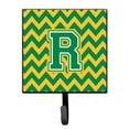 thumbnail image 1 of Letter R Chevron Green and Gold Leash or Key Holder, 1 of 1
