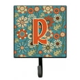 thumbnail image 1 of Letter R Flowers Retro Blue Leash or Key Holder, 1 of 1