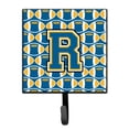 thumbnail image 1 of Letter R Football Blue and Gold Leash or Key Holder, 1 of 1