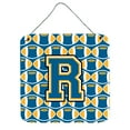 thumbnail image 1 of Letter R Football Blue and Gold Wall or Door Hanging Prints, 1 of 1