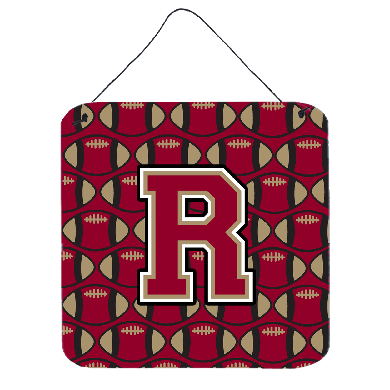 Letter R Football Garnet and Gold Wall or Door Hanging Prints - Walmart.com