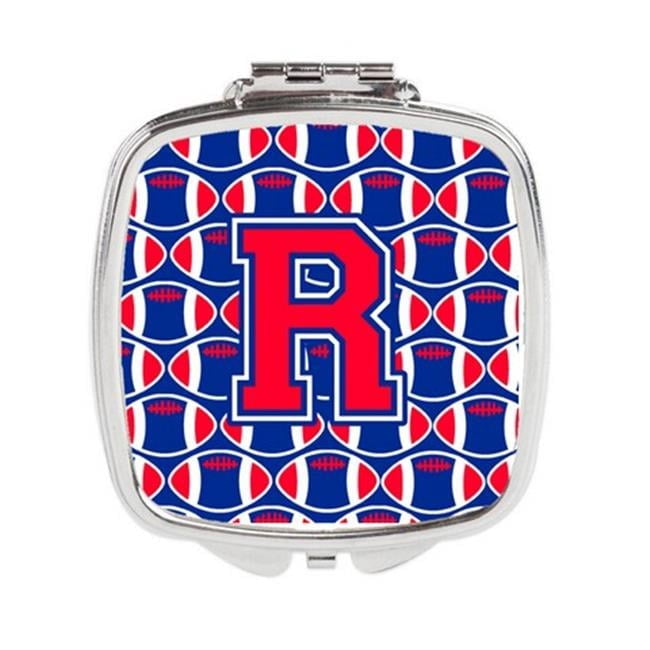 Letter R Mirror Letter R Football Harvard Crimson & Yale Blue Compact Mirror - Walmart.com
