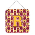 thumbnail image 1 of Letter R Football Maroon and Gold Wall or Door Hanging Prints, 1 of 1