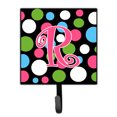 thumbnail image 1 of Letter R Initial Monogram - Polkadots and Pink Leash or Key Holder, 1 of 7